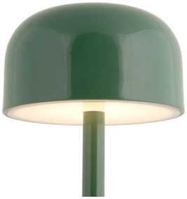 Lampada da tavolo a LED verde con paralume in metallo (altezza 24,5 cm) James - Leitmotiv