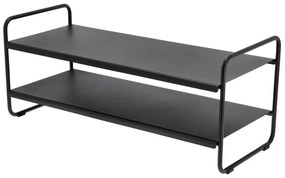 Scarpiera nera in acciaio 33x33x80 cm A-Shoe – Zone