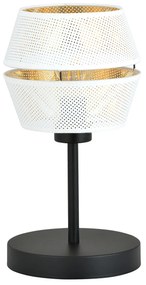 Lumetto Contemporaneo 1 Luce Enea In Metallo Bianco E Oro