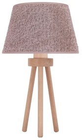Duolla - Lampada da tavolo BOUCLE 1xE27/15W/230V diametro 28 cm marrone/legno