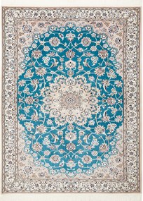 Nain Tappeto persiano 140 x 110 Verde (Iran) Annodato A Mano