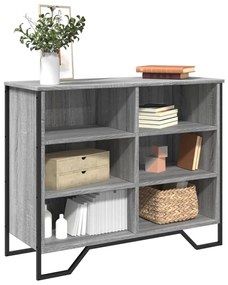 Credenza Grigio Sonoma 91x35,5x74,5 Cm İn Legno Multistrato /