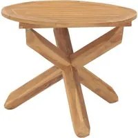 Tavolo da Pranzo da Giardino 90x75cm in Legno Massello di Teak cod mxl 34109