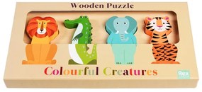 Puzzle a inserimento in legno Colourful Creatures - Rex London