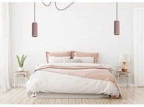 Lampadario a sospensione AVALO 2xE27/60W/230V rosa/rame
