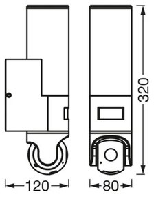 Ledvance - Luce LED con sensore e telecamera SMART+ LED/16W/230V Wi-Fi IP44