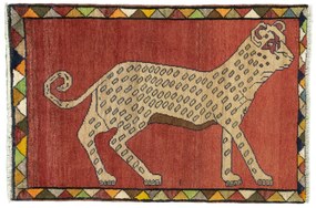 Gabbeh Tappeto persiano 80x120 Rosso (Iran) Annodato A Mano