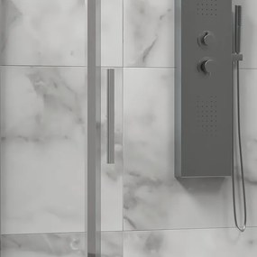 Cabina doccia 3 lati 90x150x90 scorrevole telaio cromato minimale | KLA-4000C - KAMALU