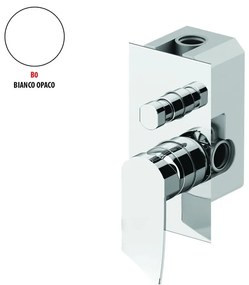 Rubinetto per doccia ad incasso monocomando Soffio bianco lucido GATTONI RUBINETTERIA