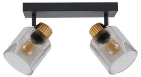 Brilagi - Faretto HYGGE 2xE14/15W/230V nero/fumé