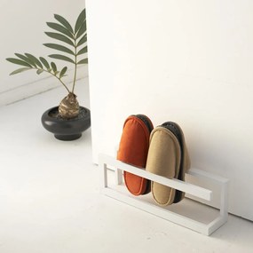 Supporto per pantofolaio in metallo bianco Line - YAMAZAKI