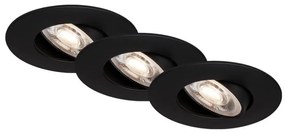 Briloner - SET 3x Lampada LED da incasso per bagni LED/4,9W/230V IP23