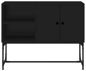 Credenza nera 100x40x79,5 cm in legno multistrato