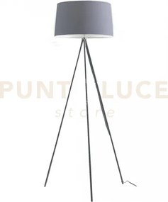 Piantana marilyn con paralume in tessuto grigia 1 luce attacco e27 ...