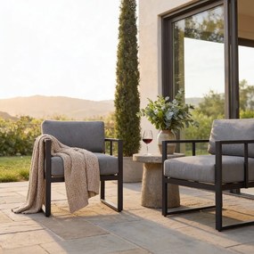 Poltrona da giardino grigio grafite Bellisima Bellissima - Bonami Selection