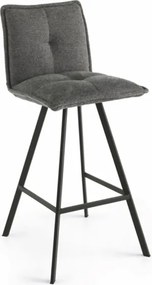 Sgabello cucina tessuto Grigio Fumo - bar SILA 2 sgabelli