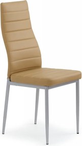 Sedia K70 in ecopelle marrone chiaro