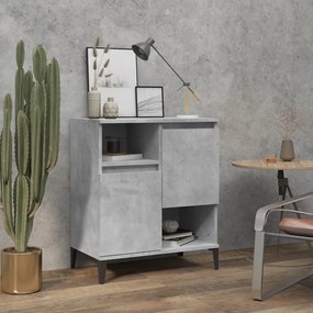 Credenza Grigio Cemento 60x35x70 Cm İn Legno Multistrato /