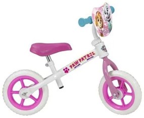 Bicicletta per Bambini Paw Patrol 10" The Paw Patrol Bianco Rosa