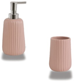 Set 2 Accessori D'Appoggio Gedy "Marika" Rosa