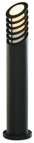 Paletto Esterno Contemporaneo Bollards Alluminio Nero Policarbonato E27 H73Cm