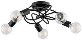 Lampadario a plafone MAXIS 5xE27/15W/230V nero