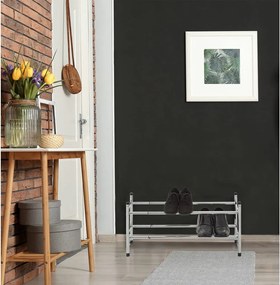 Scarpiera argentata in metallo allungabile – Premier Housewares