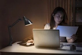 Osram - Lampada da scrivania con clip DESK LINE 1xE27/11W/230V nera