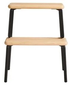 Woud - Slalom Step Stool Oak/Black Woud