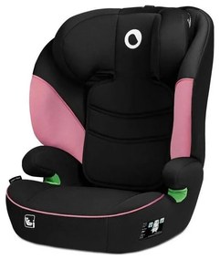 Lionelo - Seggiolino auto LARS i-Dimensioni 100-150 cm nero/rosa