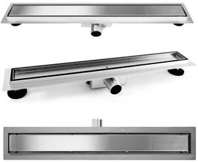 Canalina di scarico REA PURE NEO NICKEL BRUSH INOX 90