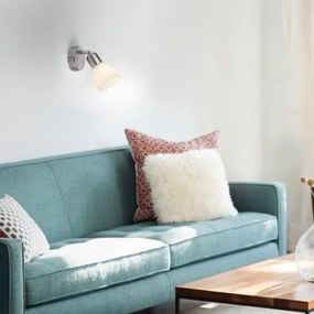 JUST LIGHT. 11951-55 - Faretto da parete KARO 1xE14/40W/230V cromo