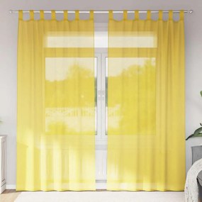Tende İn Voile Con Tasche Per Aste 2 Pz Giallo /