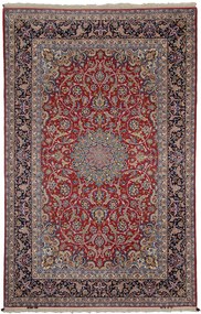Isfahan Tappeto 220x350 Rosa (Iran) Annodato A Mano