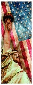 Stampa su tela Liberty Statue, multicolore 60 x 160 cm