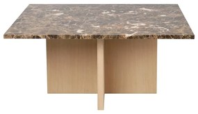 Tavolino in marmo marrone 90x90 cm Brooksville - Rowico