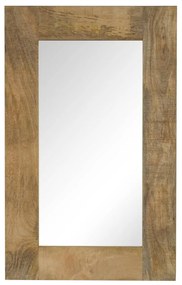 Specchio İn Legno Massello Di Mango 50x80 Cm /