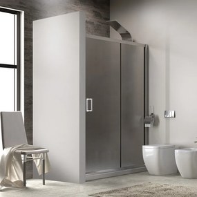 Box doccia nicchia 130cm vetro fabric opaco K410N - KAMALU