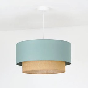 Duolla - Lampadario a sospensione con filo BOHO 1xE27/15W/230V diametro 45 cm verde/marrone