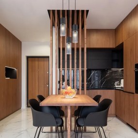 Globo 21000-3HB - Lampadario a sospensione con filo ANNIKA 3xE27/25W/230V diametro 30 cm nero