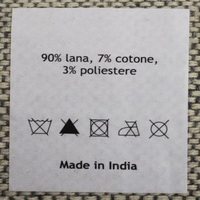 VALLEY - tappeto in lana avorio con decoro