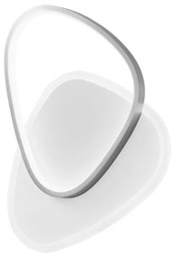 Plafoniera LED Ayrton Ø 42 cm argento IP20, 4600 lumen LUCE AMBIENTE DESIGN