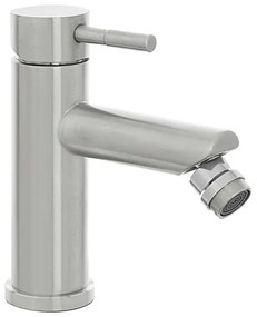 Miscelatore bidet acciaio spazzolato con piletta click-clack York