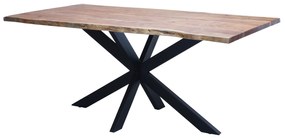 WOODY - tavolo con piano in legno massiccio