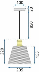 Lampada APP945-1CP Set Gold
