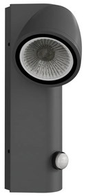 Applique da Esterno GU10 IP65 con Sensore Movimento AXIS - Grigia
