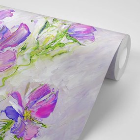Carta da parati – Fiori estivi dipinti
