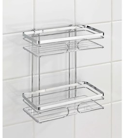 Scaffale a muro a due livelli in acciaio inossidabile Premium - Wenko