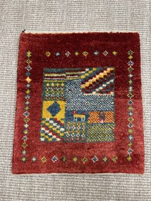 Gabbeh Tappeto persiano 40x40 Rosso (Iran) Annodato A Mano