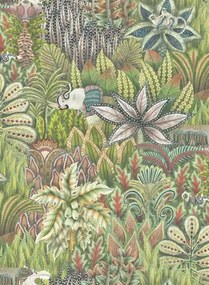 Exotische Tapete Singita von Cole & Son - Soft Green